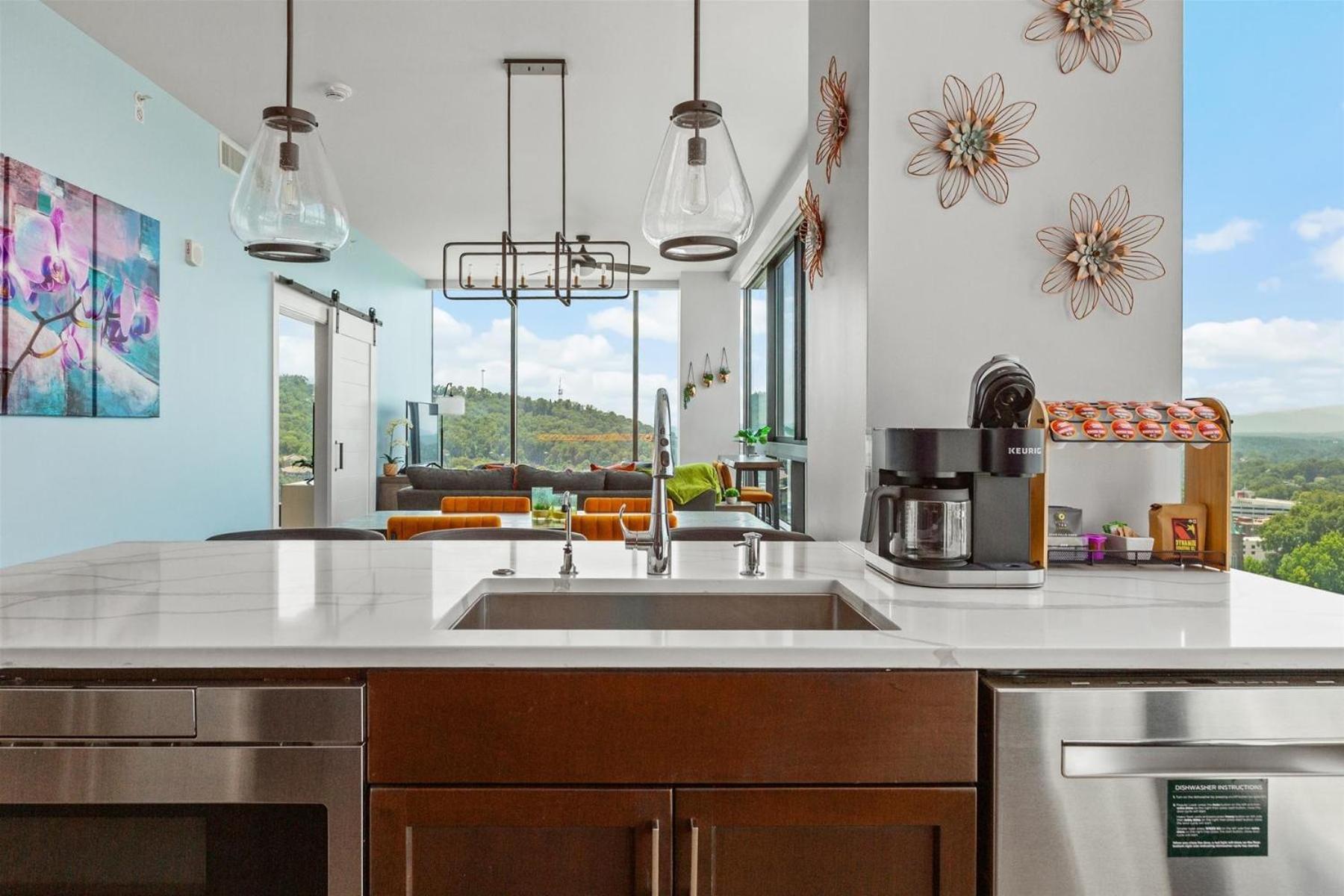 Endless Sunset Retreat: Luxury Downtown Condo with Mountain Views Asheville Exterior photo